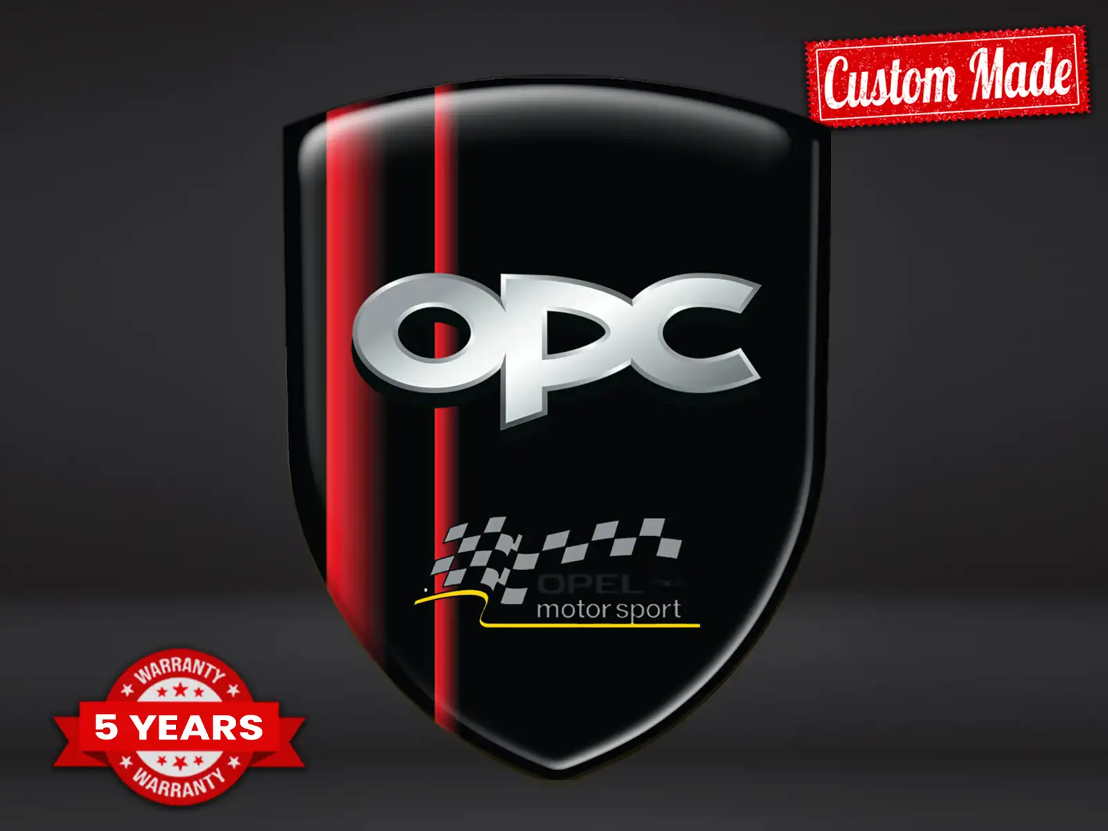 OPC Autocollants Logo Vinyle Course Qualité Pro